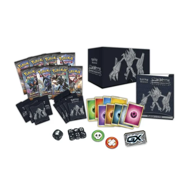 Pokemon Sun & Moon Burning Shadows Necrozma Elite Trainer Box [8 Booster Packs, 65 Card Sleeves, 45 Energy Cards & More]