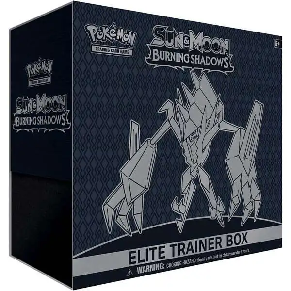 Pokemon Sun & Moon Burning Shadows Necrozma Elite Trainer Box [8 Booster Packs, 65 Card Sleeves, 45 Energy Cards & More]