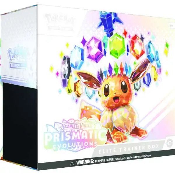 Pokemon Scarlet & Violet Prismatic Evolutions Elite Trainer Box [9 Booster Packs, Foil Promo Card, 65 Card Sleeves & More]
