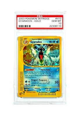 2003 Pokémon Skyridge Gyarados Holo #H10 PSA 10 Gem Mint (English)