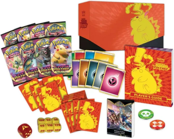 Pokemon Sword & Shield Vivid Voltage Gigantamax Pikachu Elite Trainer Box [8 Booster Packs, 65 Card Sleeves, 45 Energy Cards & More]
